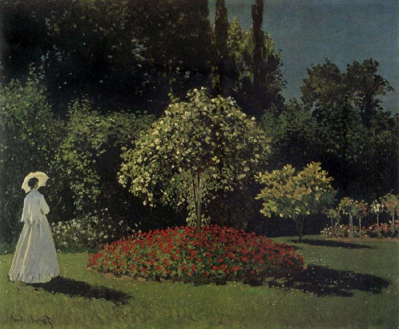 Claude Monet Lady in the Garden